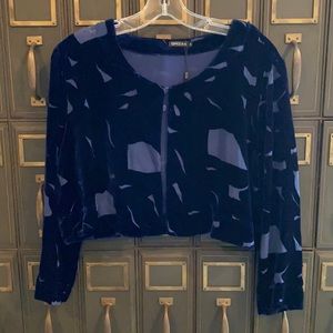 Grizas Cropped Velvet Jacket